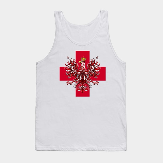 Polish Eagle Cross Tank Top by biggeek